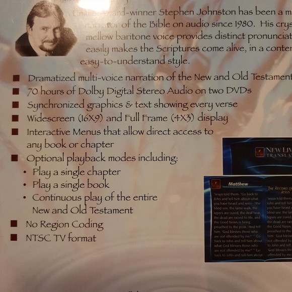 Holy Bible NLT Dramatized DVD - 70 Hrs Audio, Cast, Music - Picture 4 of 7